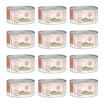 Bemo Cat Trout - Puszka Karma mokra dla kota z pstrągiem 12x185g ZESTAW
