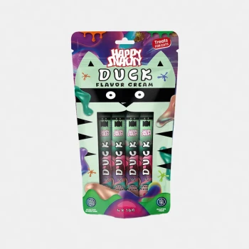 Happy Snacky Przysmak dla kota Krem o smaku kaczki 4x10G
