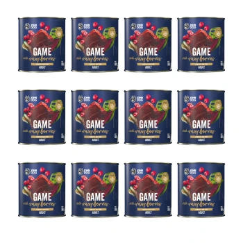 John Dog Berry Line Karma mokra dla psa Dziczyzna z malinami 12x800g ZESTAW