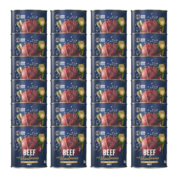 John Dog Berry Line Karma mokra dla psa Wołowina z borówkami 24x800g ZESTAW