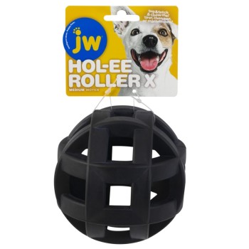JW Pet HOL-EE ROLLER X Zabawka Piłka dla psa 12cm CZARNY