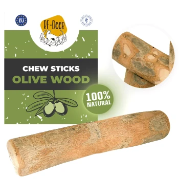 RF-Deer Naturalny gryzak dla psa Patyk oliwny rozmiar M, 20-22 cm, 120-250g