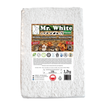 Mr. White Wiórki celulozowo-wiskozowe dla królików i gryzoni 15L / 1,2kg