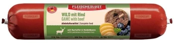 MEATLOVE GAME with beef Kiełbasa dla psa Dziczyzna z wołowiną 800g