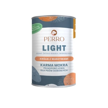 PERRO Light Mokra karma dla psa Królik z warzywami puszka 400g
