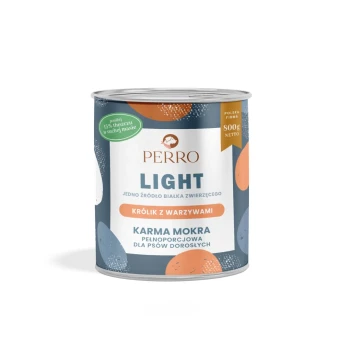 PERRO Light Mokra karma dla psa Królik z warzywami puszka 800g