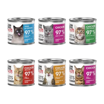 John Dog for Cats Mokra karma dla kota Mix Smaków Filety 6x140g ZESTAW