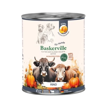 BASKERVILLE Monoproteinowa Mokra karma prebiotyk dla psa Wołowina 800g