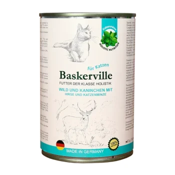 BASKERVILLE Super Premium Mokra karma dla kota Jeleń z królikiem 400g