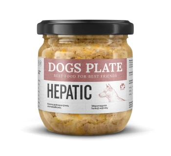 Dogs Plate Vet Hepatic – Karma z Indyka dla Psów z Chora Wątrobą 360g