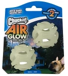 Chuckit! MAX GLOW AIR FETCH BALL Świecące w ciemności piłki dla psa SMALL 2pack