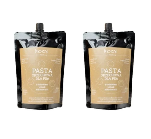 ROGY Pasta orzechowa dla psa z wiórkami kokosowymi - x 2 ZESTAW.jpg