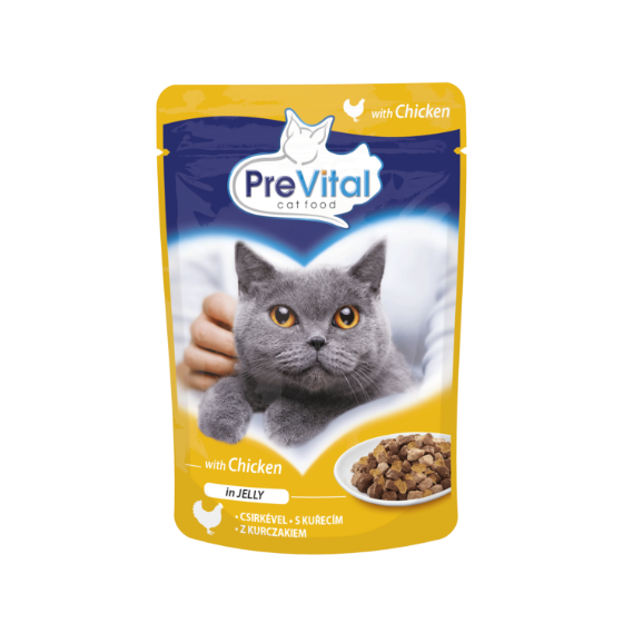 PREVITAL Mokra karma dla kota Kurczak w galaretce 100g